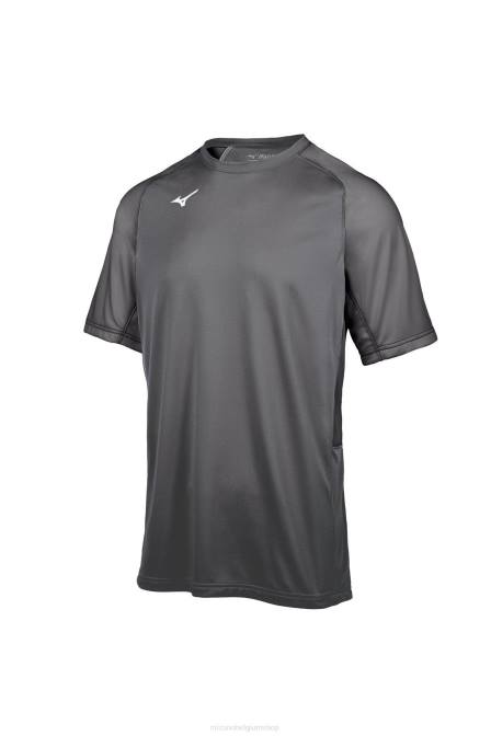 Mizuno aerolite crew baseball jersey jeugd kleding houtskool(9292) VZJP1281