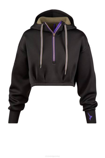 Mizuno Ronda Rousey reputatie hoodie vrouwen kleding zwart(9090) VZJP2718