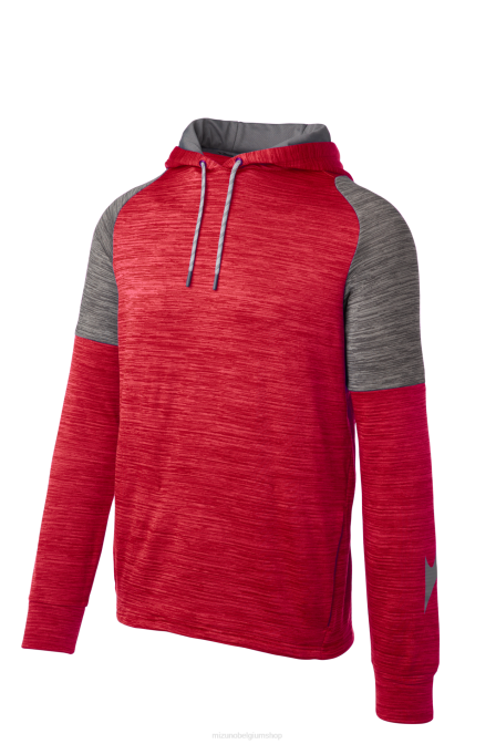 Mizuno snelheid hoodie jeugd kleding roodtint(109i) VZJP2448