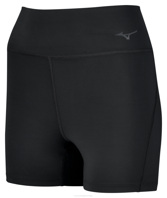 Mizuno uitdaging 4" strak vrouwen kleding zwart(9090) VZJP2712