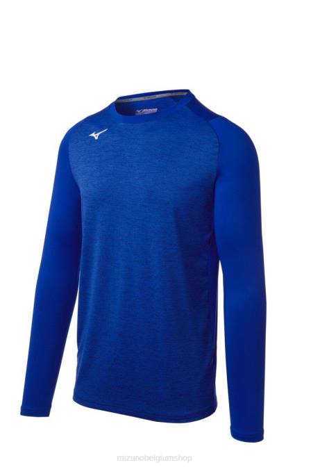 Mizuno alfa-stretch mouw uniseks kleding koninklijk(5252) VZJP2752