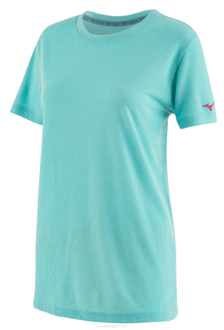 Mizuno infinity training T-shirt met korte mouwen vrouwen kleding jurkblauw(5q5q) VZJP2771