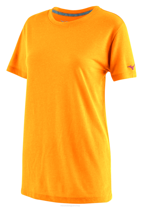 Mizuno infinity training T-shirt met korte mouwen vrouwen kleding stralend geel(3333) VZJP2770