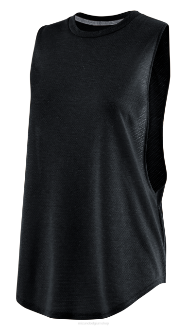 Mizuno oneindige training spier tank vrouwen kleding zwart(9090) VZJP2762