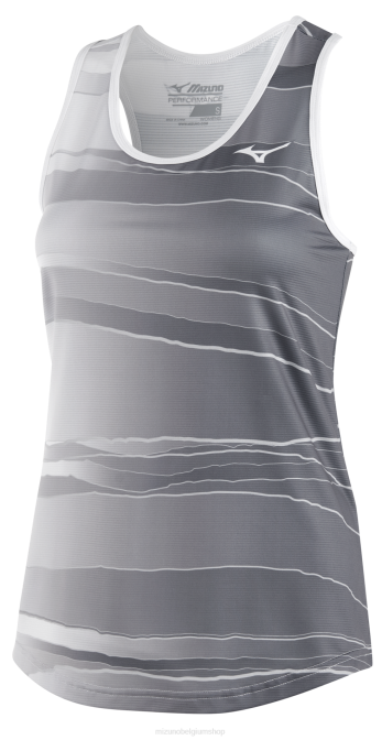 Mizuno afdrukbare eco lopende tank vrouwen kleding stille schaduw(9i9i) VZJP363