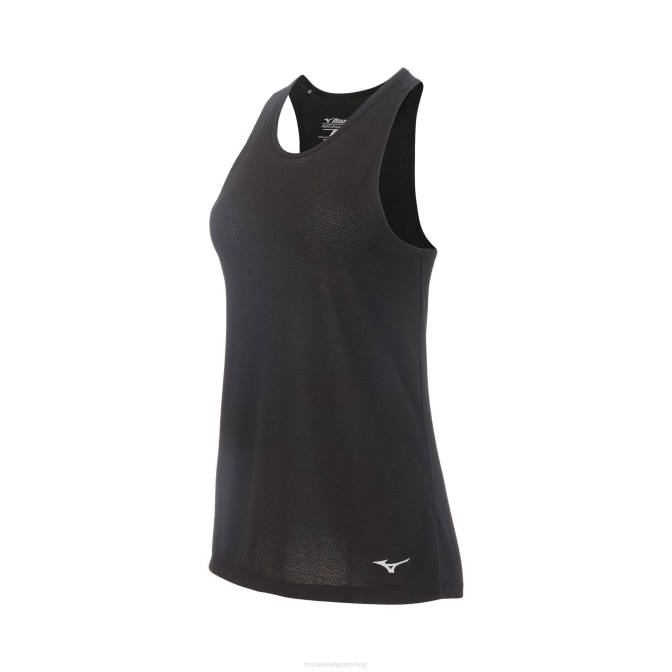 Mizuno oneindig lopende tank vrouwen kleding zwart(9090) VZJP224