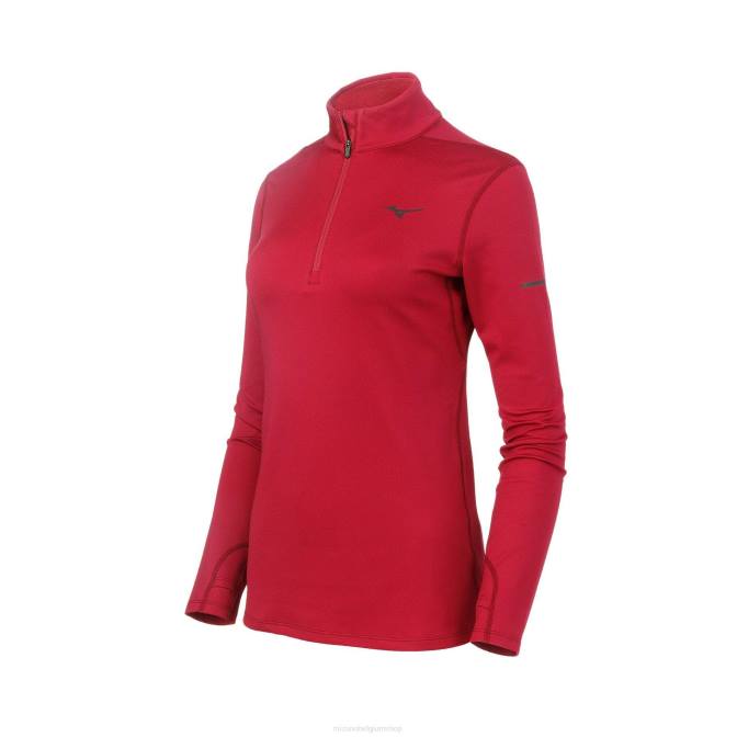 Mizuno adem thermo lopende halve rits vrouwen kleding klaver (6161) VZJP287