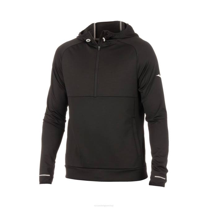 Mizuno oneindig lopende hoody Heren kleding zwart(9090) VZJP205