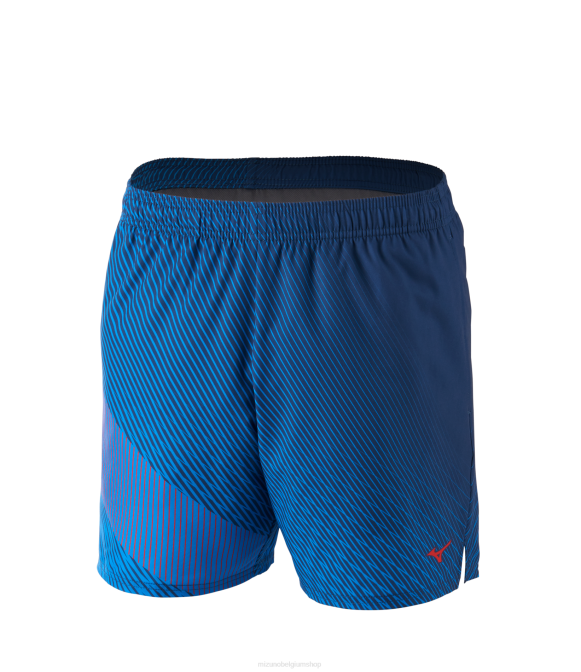 Mizuno afdrukbare 7 "kort Heren kleding vaandrig-blauw(pr42) VZJP266