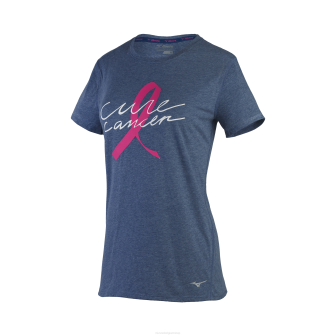 Mizuno bcrf genezen inspireren T-shirt vrouwen kleding deltablauw(5j5j) VZJP366