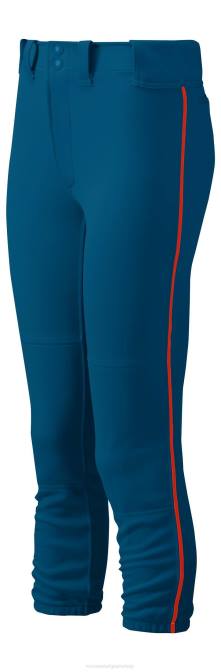 Mizuno softbalbroek met ceintuur vrouwen kleding marine-rood(5110) VZJP1896