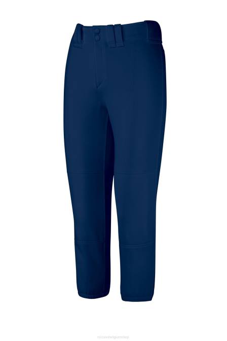 Mizuno softbalbroek met riem vrouwen kleding marine (5151) VZJP1909