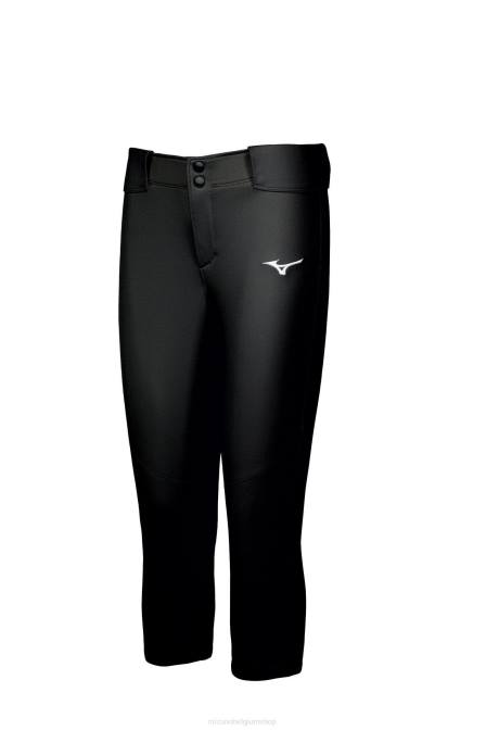 Mizuno stretch softbalbroek met riem meisje kleding zwart(9090) VZJP1920