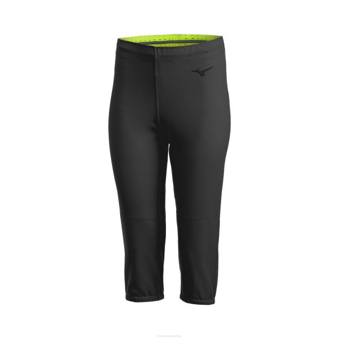 Mizuno stretch softbalbroek zonder riem vrouwen kleding zwart(9090) VZJP1914