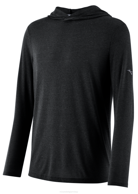 Mizuno oneindige trainingshoodie uniseks kleding zwart(9090) VZJP1282
