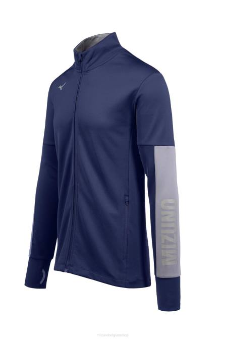 Mizuno alpha quest jas jeugd kleding marine-schaduw(519i) VZJP1559