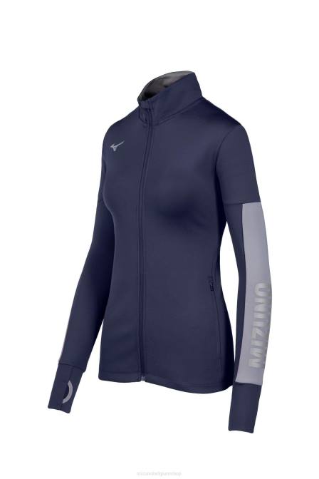 Mizuno alpha quest jas vrouwen kleding marine-schaduw(519i) VZJP2043