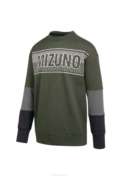 Mizuno mz1 tokyo fleece crew vrouwen kleding kever-zwart(4k90) VZJP2053