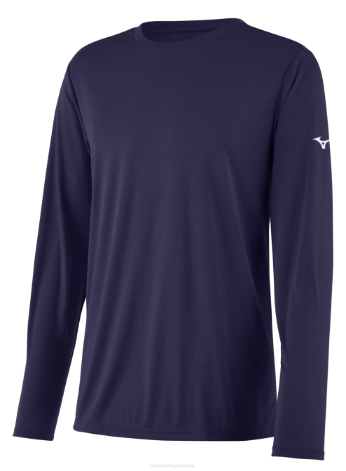 Mizuno T-shirt met lange mouwen Heren kleding marine (5151) VZJP1433
