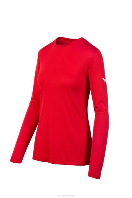 Mizuno T-shirt met lange mouwen jeugd kleding rood(1010) VZJP1518