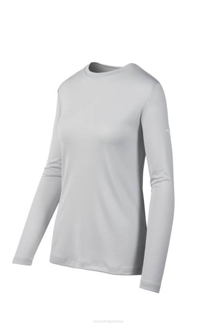Mizuno T-shirt met lange mouwen vrouwen kleding grijs(9191) VZJP2112