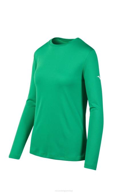 Mizuno T-shirt met lange mouwen vrouwen kleding kellygroen(4l4l) VZJP2107