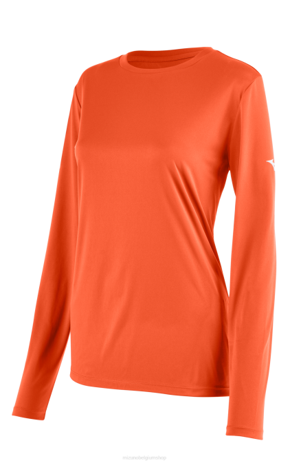 Mizuno T-shirt met lange mouwen vrouwen kleding oranje(2020) VZJP1369