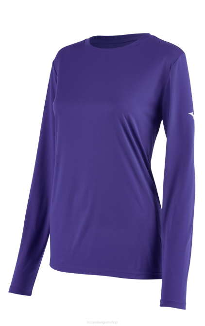 Mizuno T-shirt met lange mouwen vrouwen kleding paars(6060) VZJP1375