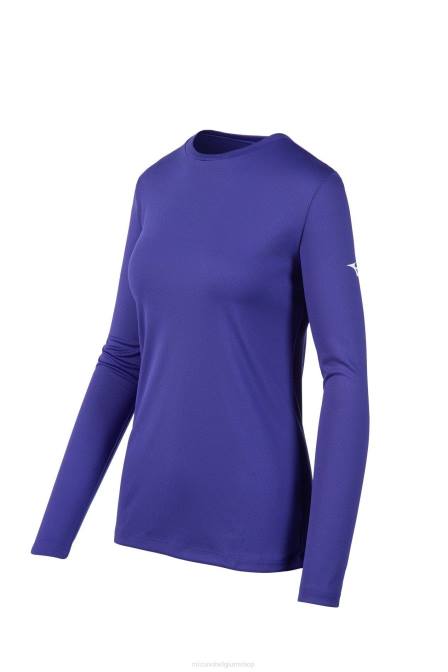 Mizuno T-shirt met lange mouwen vrouwen kleding paars(6060) VZJP2111