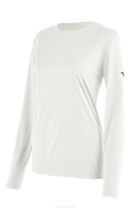 Mizuno T-shirt met lange mouwen vrouwen kleding wit(0000) VZJP1364