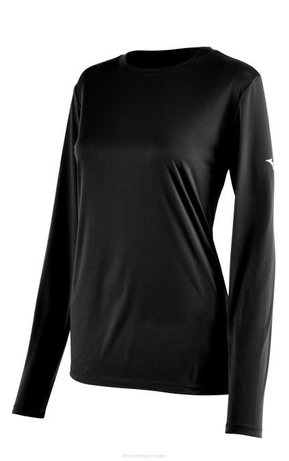 Mizuno T-shirt met lange mouwen vrouwen kleding zwart(9090) VZJP1365