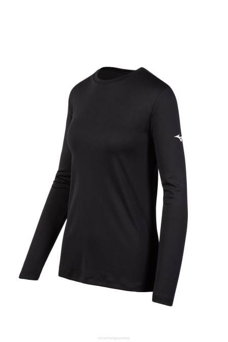 Mizuno T-shirt met lange mouwen vrouwen kleding zwart(9090) VZJP2101