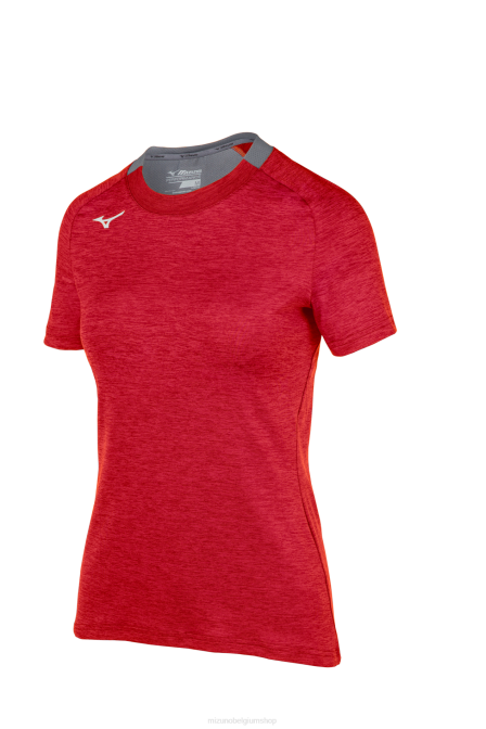 Mizuno alfa T-shirt met korte mouwen vrouwen kleding rood(1010) VZJP2080