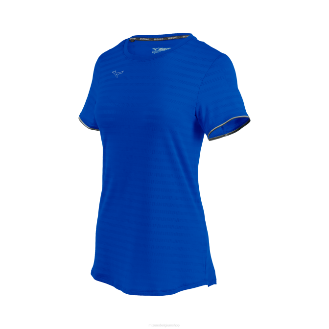 Mizuno atletisch eco-T-shirt met korte mouwen vrouwen kleding koninklijk(5252) VZJP2149