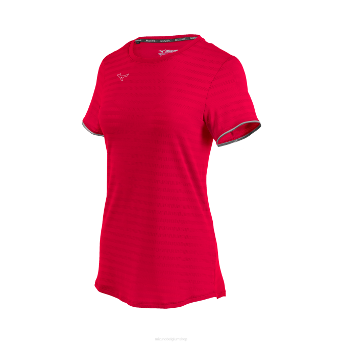 Mizuno atletisch eco-T-shirt met korte mouwen vrouwen kleding rood(1010) VZJP2147
