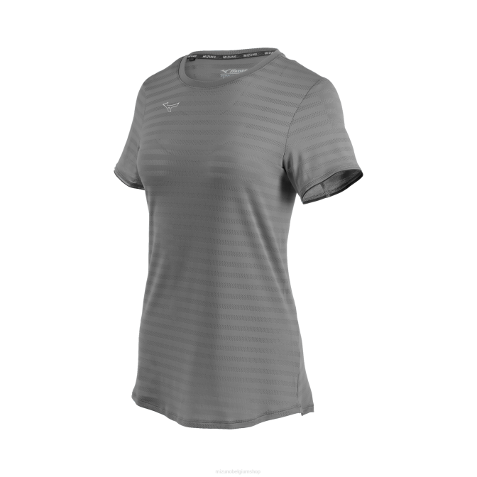 Mizuno atletisch eco-T-shirt met korte mouwen vrouwen kleding stille schaduw(9i9i) VZJP2150
