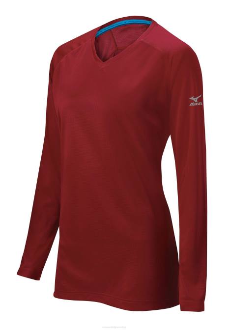 Mizuno comp training top meisje kleding kastanjebruin (3u3u) VZJP2563