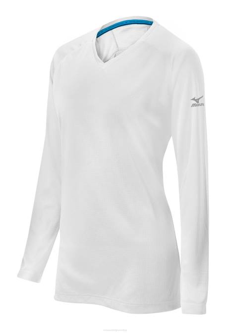 Mizuno comp training top meisje kleding wit(0000) VZJP2560