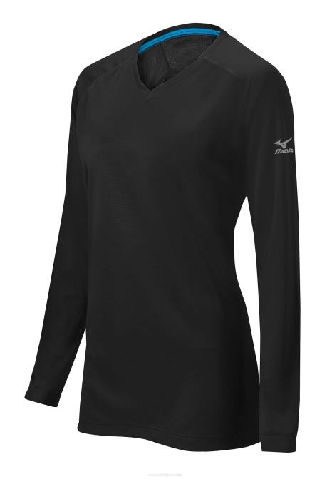 Mizuno comp training top meisje kleding zwart(9090) VZJP2561