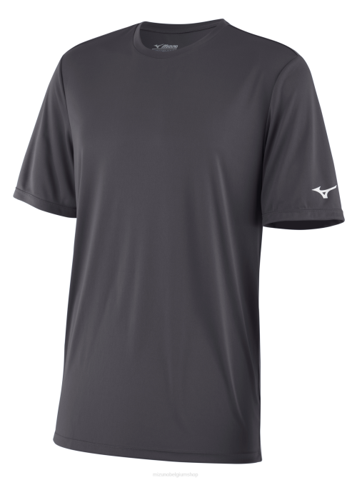 Mizuno nxt T-shirt met korte mouwen uniseks kleding houtskool(9292) VZJP1396