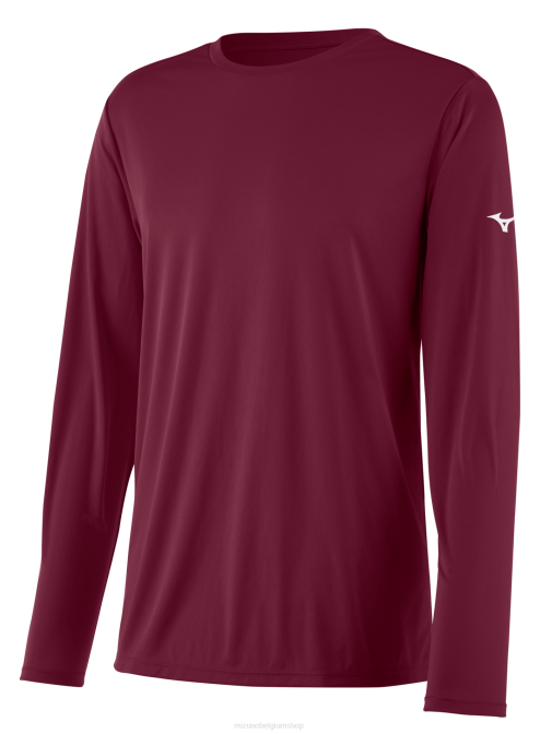 Mizuno nxt T-shirt met lange mouwen jeugd kleding kardinaal(1212) VZJP1414