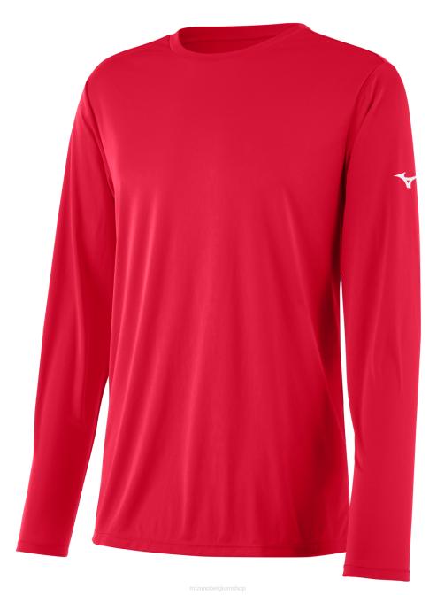Mizuno nxt T-shirt met lange mouwen jeugd kleding rood(1010) VZJP1413