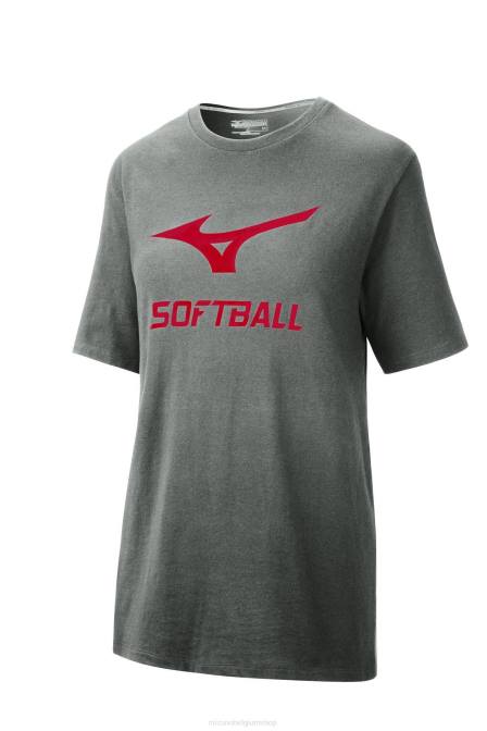 Mizuno softbal grafisch T-shirt uniseks kleding stille schaduw(9i9i) VZJP1990