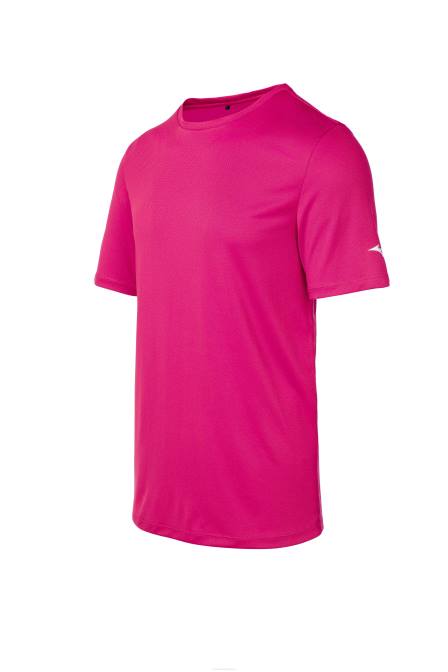 Mizuno tee jeugd kleding schokkend roze (1m1m) VZJP1505