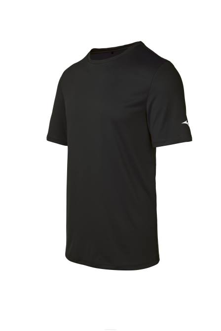 Mizuno tee jeugd kleding zwart(9090) VZJP1502