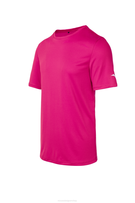 Mizuno tee uniseks kleding schokkend roze (1m1m) VZJP1579