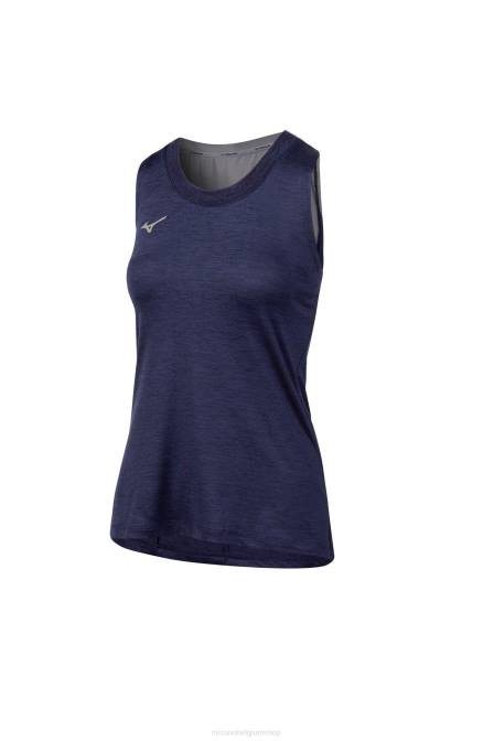 Mizuno alfa tank vrouwen kleding marine (5151) VZJP2097