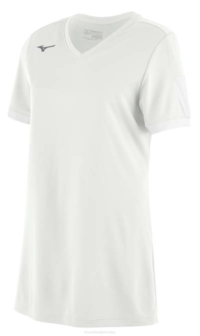 Mizuno aerolite softbalshirt met v-hals vrouwen kleding wit(0000) VZJP1942