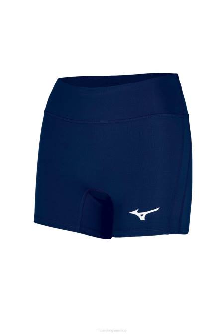 Mizuno verhoogde 4" binnenbeenlengte volleybal short vrouwen kleding marine (5151) VZJP2226