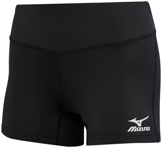 Mizuno volleybalshort met binnenbeenlengte van 3,5 inch uniseks kleding zwart-divablauw(905s) VZJP2238